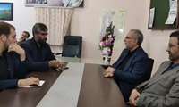 حضور وزیر بهداشت در دفتر خبرگزاری صدا و سیمای مرکز استان و تبریک هفته خبرنگار
