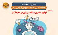پیام  سرپرست معاونت بهداشت  دانشگاه آقای دکتر شیخ زاده به مناسبت روز جهانی سلامت روان