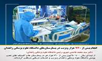 انجام بیش از 760 هزار ویزیت در بیمارستان های دانشگاه علوم پزشکی زاهدان