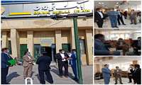 نظارت و بازرسی مستمر بر اجرای کامل دستورالعمل های بهداشتی در ادارات شهرستان میرجاوه